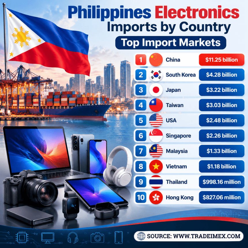 Philippines Electronics Imports by Country